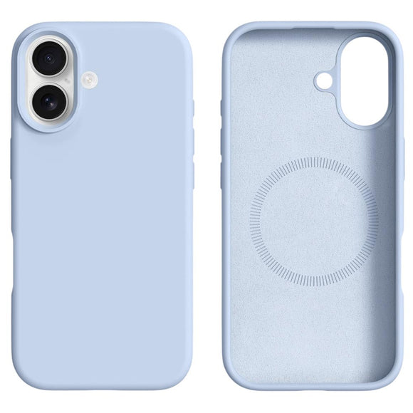 iPhone 17 2-i-1 Silikone & Hård Plast Cover – MagSafe Kompatibelt – Babyblå