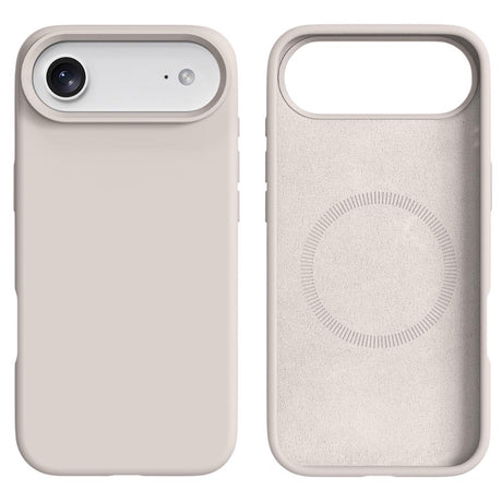 iPhone Air 2-i-1 Silikone & Hård Plast Cover – MagSafe Kompatibelt – Hvid