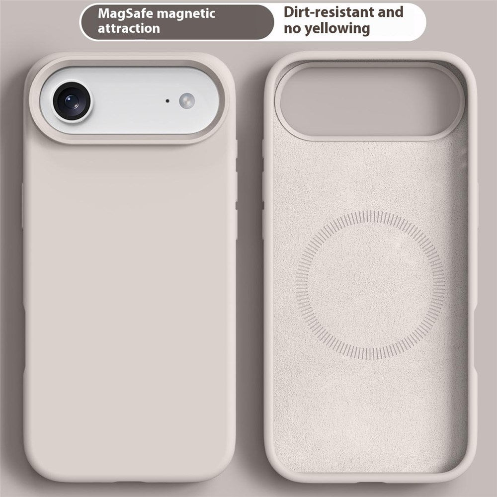 iPhone Air 2-i-1 Silikone & Hård Plast Cover – MagSafe Kompatibelt – Hvid