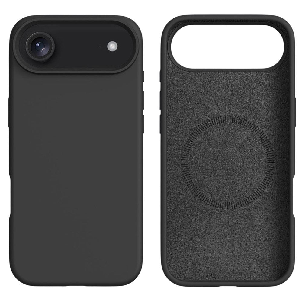 iPhone Air 2-i-1 Silikone & Hård Plast Cover – MagSafe Kompatibelt – Sort