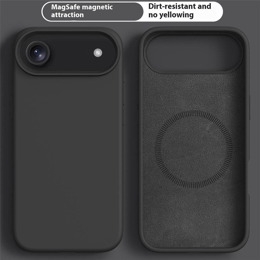 iPhone Air 2-i-1 Silikone & Hård Plast Cover – MagSafe Kompatibelt – Sort