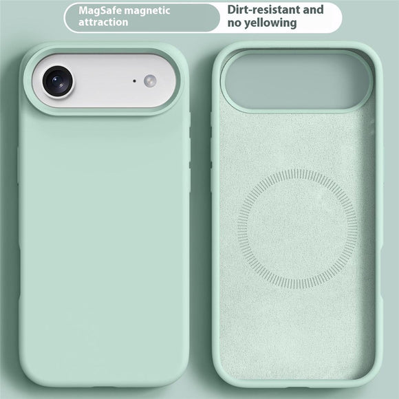 iPhone Air 2-i-1 Silikone & Hård Plast Cover – MagSafe Kompatibelt – Lysegrøn
