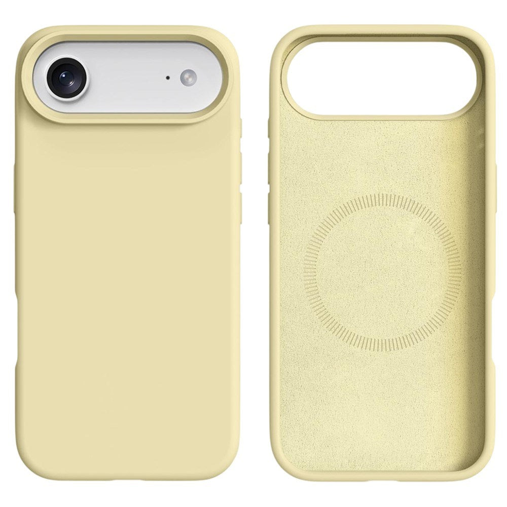iPhone Air 2-i-1 Silikone & Hård Plast Cover – MagSafe Kompatibelt – Gul
