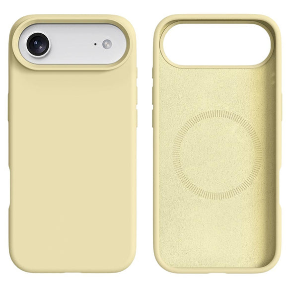 iPhone Air 2-i-1 Silikone & Hård Plast Cover – MagSafe Kompatibelt – Gul
