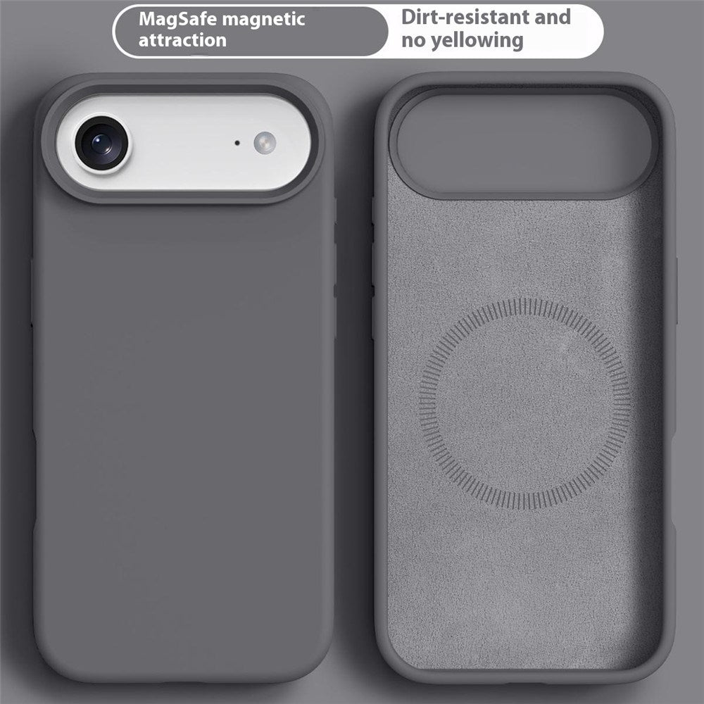 iPhone Air 2-i-1 Silikone & Hård Plast Cover – MagSafe Kompatibelt – Mørkegrå