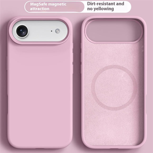 iPhone Air 2-i-1 Silikone & Hård Plast Cover – MagSafe Kompatibelt – Pink