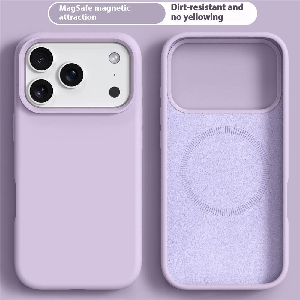 iPhone 17 Pro Max 2-i-1 Silikone & Hård Plast Cover – MagSafe Kompatibelt – Lyslilla