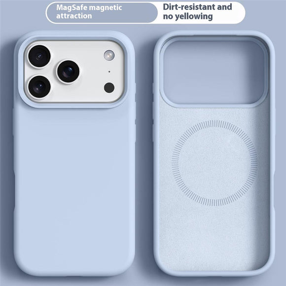 iPhone 17 Pro 2-i-1 Silikone & Hård Plast Cover – MagSafe Kompatibelt – Babyblå