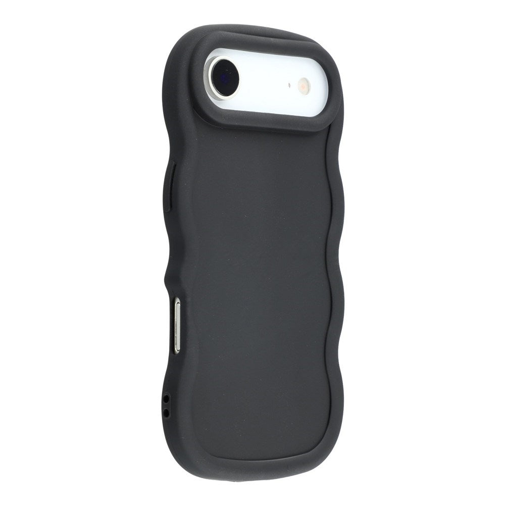 EIDERWOOD iPhone Air Fleksibelt Plastik Wavy Cover - Sort