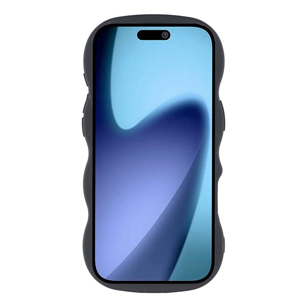 EIDERWOOD iPhone Air Fleksibelt Plastik Wavy Cover - Sort
