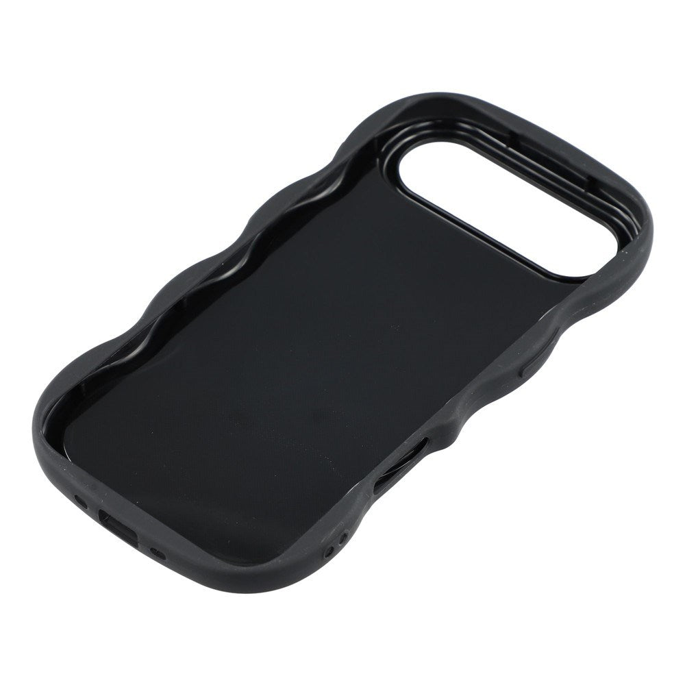 EIDERWOOD iPhone Air Fleksibelt Plastik Wavy Cover - Sort
