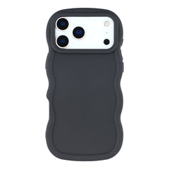 EIDERWOOD iPhone 17 Pro Max Fleksibelt Plastik Wavy Cover - Sort
