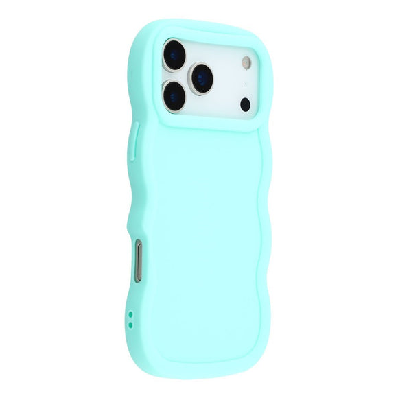 EIDERWOOD iPhone 17 Pro Max Fleksibelt Plastik Wavy Cover - Blå
