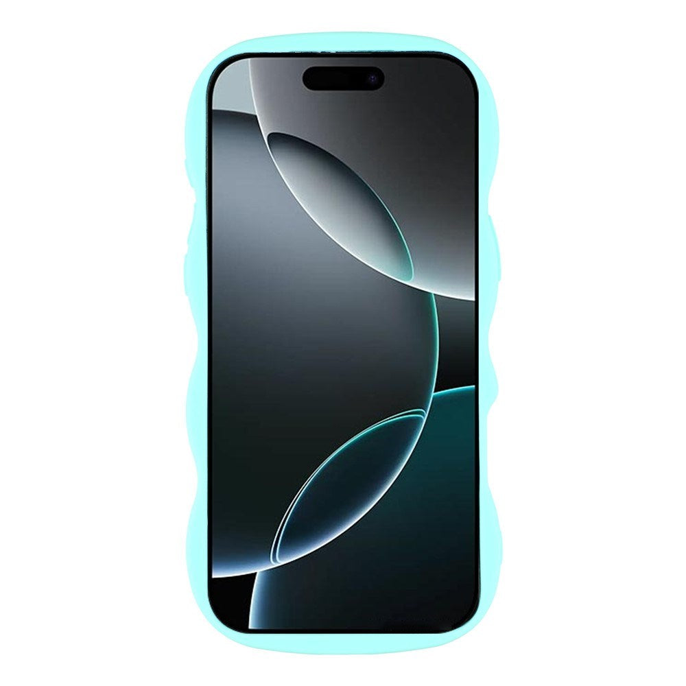 EIDERWOOD iPhone 17 Pro Max Fleksibelt Plastik Wavy Cover - Blå