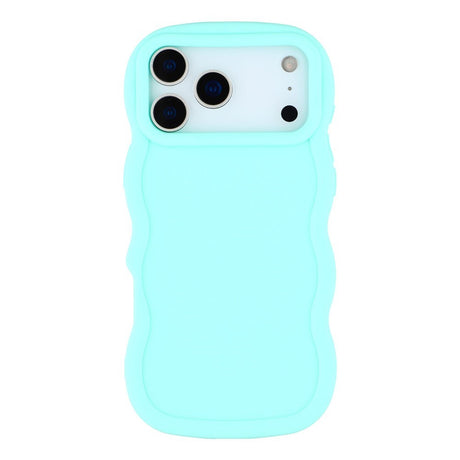 EIDERWOOD iPhone 17 Pro Max Fleksibelt Plastik Wavy Cover - Blå