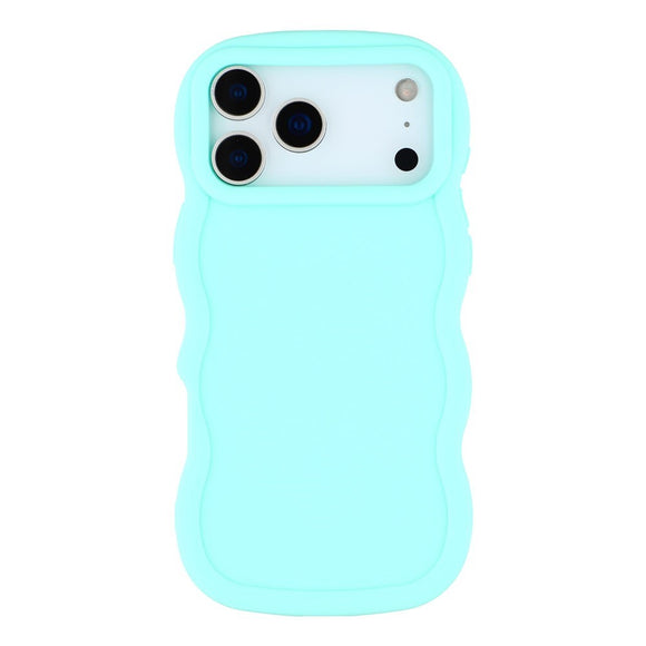EIDERWOOD iPhone 17 Pro Max Fleksibelt Plastik Wavy Cover - Blå