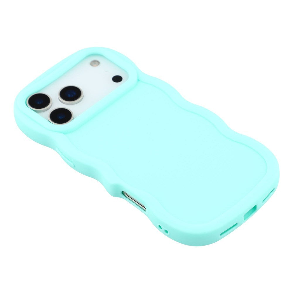 EIDERWOOD iPhone 17 Pro Max Fleksibelt Plastik Wavy Cover - Blå