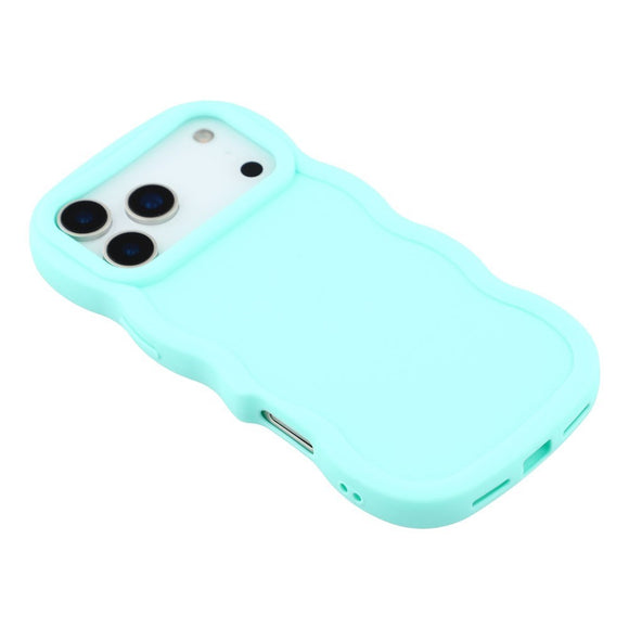 EIDERWOOD iPhone 17 Pro Max Fleksibelt Plastik Wavy Cover - Blå