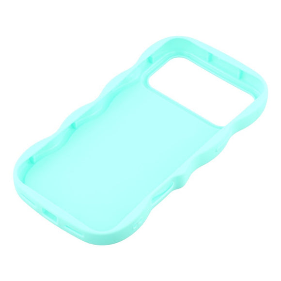 EIDERWOOD iPhone 17 Pro Max Fleksibelt Plastik Wavy Cover - Blå