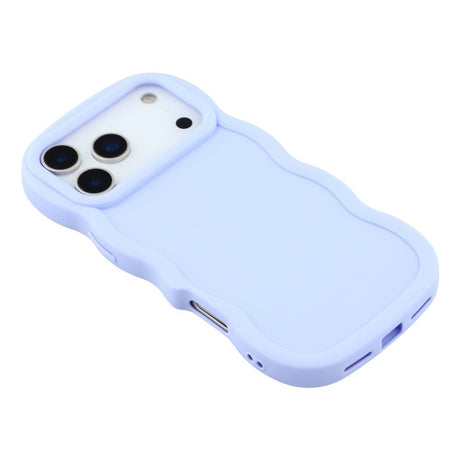 EIDERWOOD iPhone 17 Pro Max Fleksibelt Plastik Wavy Cover - Lilla