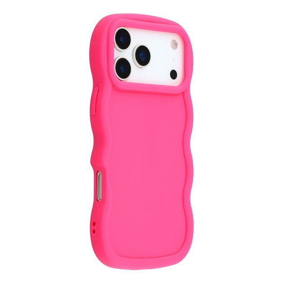 EIDERWOOD iPhone 17 Pro Max Fleksibelt Plastik Wavy Cover - Pink