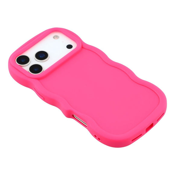 EIDERWOOD iPhone 17 Pro Max Fleksibelt Plastik Wavy Cover - Pink