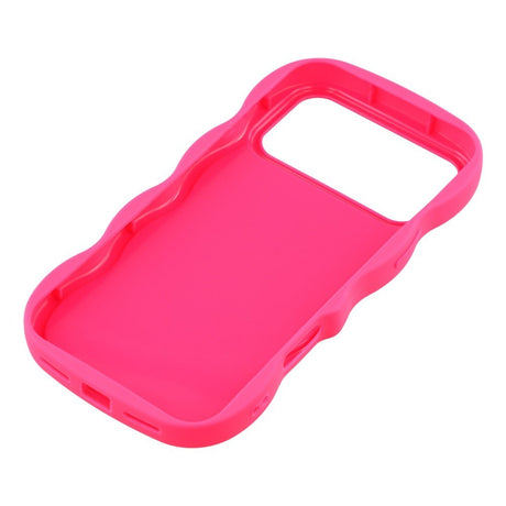 EIDERWOOD iPhone 17 Pro Max Fleksibelt Plastik Wavy Cover - Pink