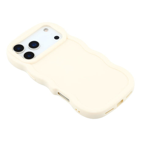 EIDERWOOD iPhone 17 Pro Max Fleksibelt Plastik Wavy Cover - Hvid