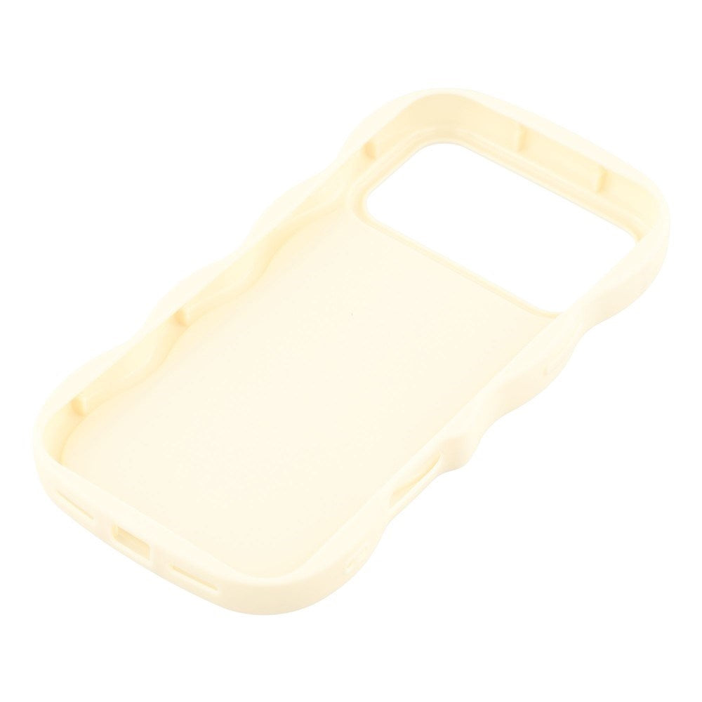 EIDERWOOD iPhone 17 Pro Max Fleksibelt Plastik Wavy Cover - Hvid