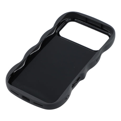 EIDERWOOD iPhone 17 Pro Fleksibelt Plastik Wavy Cover - Sort