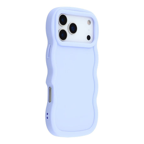 EIDERWOOD iPhone 17 Pro Fleksibelt Plastik Wavy Cover - Lilla