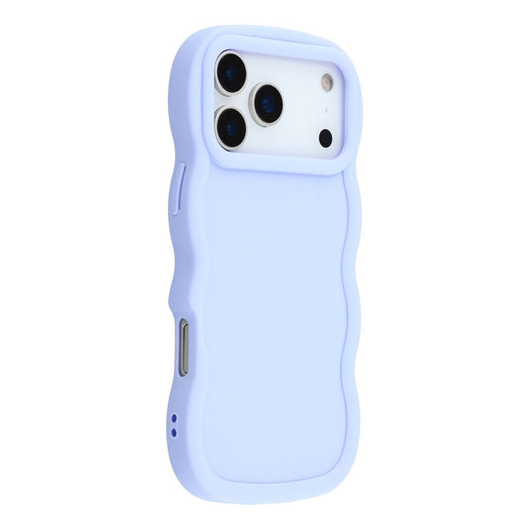 EIDERWOOD iPhone 17 Pro Fleksibelt Plastik Wavy Cover - Lilla