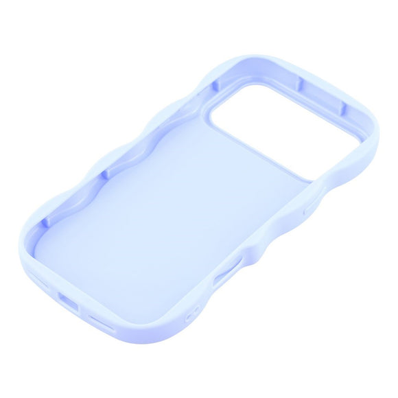 EIDERWOOD iPhone 17 Pro Fleksibelt Plastik Wavy Cover - Lilla