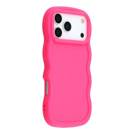 EIDERWOOD iPhone 17 Pro Fleksibelt Plastik Wavy Cover - Pink