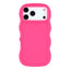 EIDERWOOD iPhone 17 Pro Fleksibelt Plastik Wavy Cover - Pink