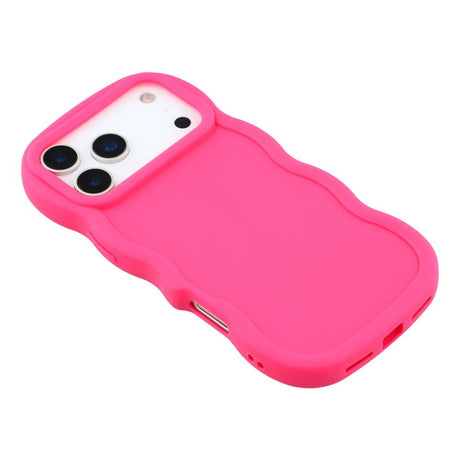 EIDERWOOD iPhone 17 Pro Fleksibelt Plastik Wavy Cover - Pink
