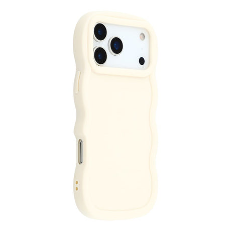EIDERWOOD iPhone 17 Pro Fleksibelt Plastik Wavy Cover - Hvid