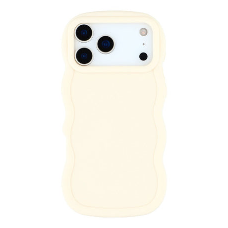 EIDERWOOD iPhone 17 Pro Fleksibelt Plastik Wavy Cover - Hvid