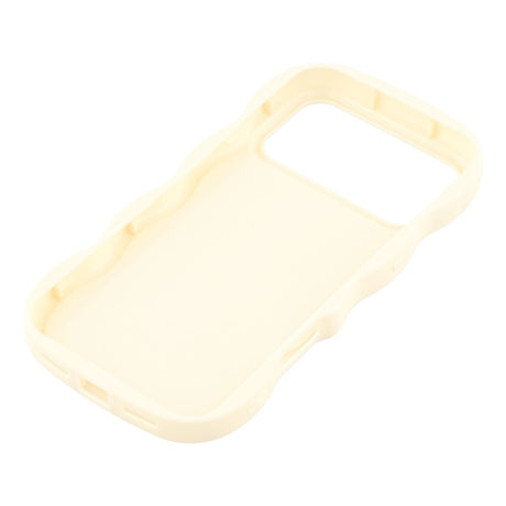 EIDERWOOD iPhone 17 Pro Fleksibelt Plastik Wavy Cover - Hvid