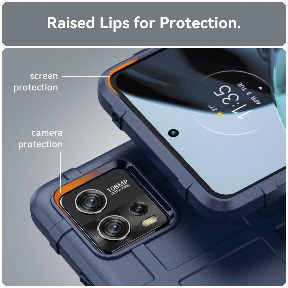 Motorola Moto G72 Rugged Shield Series Håndværker Cover - Blå