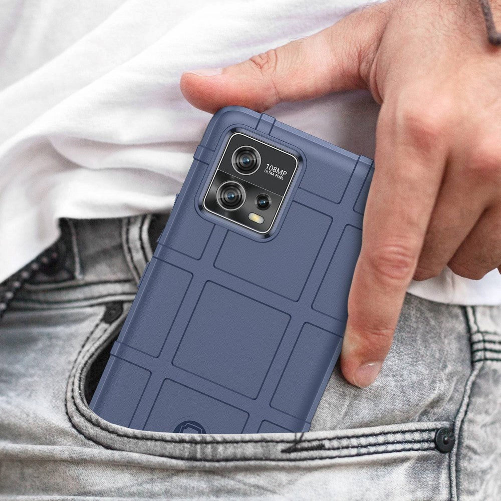 Motorola Moto G72 Rugged Shield Series Håndværker Cover - Blå