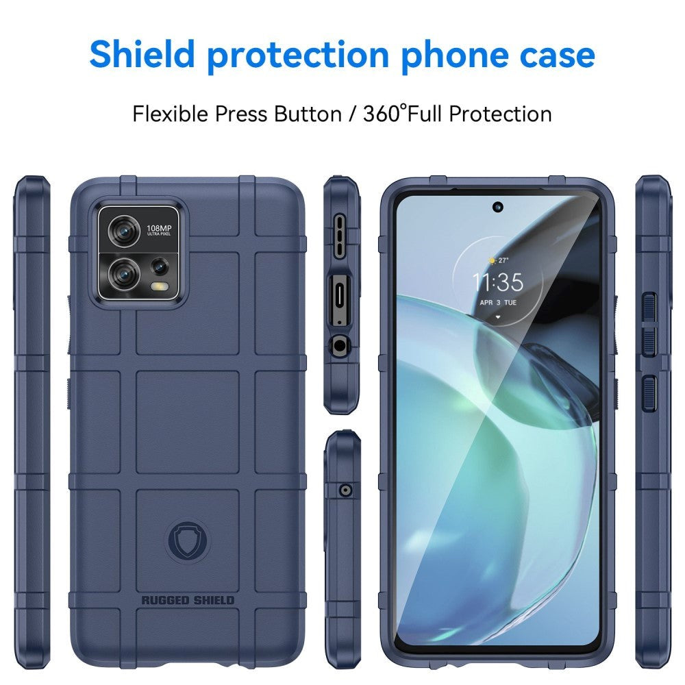 Motorola Moto G72 Rugged Shield Series Håndværker Cover - Blå