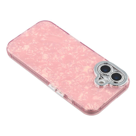 EIDERWOOD iPhone 17 Hybrid Plastik Cover m. Indbygget Kameralinsebeskyttelse - Perlemorsmønster / Lyserød
