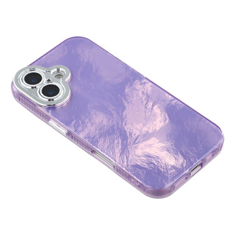 EIDERWOOD iPhone 17 Hybrid Plastik Cover m. Indbygget Kameralinsebeskyttelse - Folie Mønster / Lilla