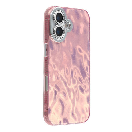 EIDERWOOD iPhone 17 Hybrid Plastik Cover m. Indbygget Kameralinsebeskyttelse - Rynket Mønster / Lyserød