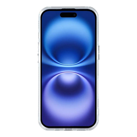 EIDERWOOD iPhone 17 Hybrid Plastik Cover m. Indbygget Kameralinsebeskyttelse - Rynket Mønster / Sølv