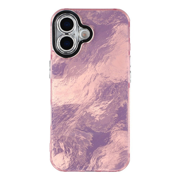 EIDERWOOD iPhone 17 Hybrid Plastik Cover m. Indbygget Kameralinsebeskyttelse - Folie Mønster / Lyserød