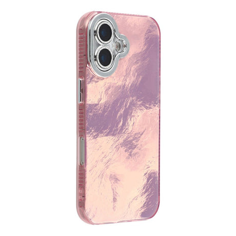 EIDERWOOD iPhone 17 Hybrid Plastik Cover m. Indbygget Kameralinsebeskyttelse - Folie Mønster / Lyserød