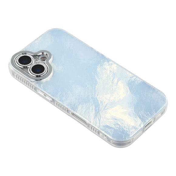 EIDERWOOD iPhone 17 Hybrid Plastik Cover m. Indbygget Kameralinsebeskyttelse - Folie Mønster / Sølv