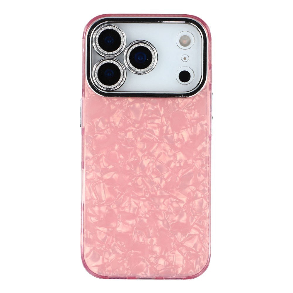EIDERWOOD iPhone 17 Pro Hybrid Plastik Cover m. Indbygget Kameralinsebeskyttelse - Perlemorsmønster / Lyserød